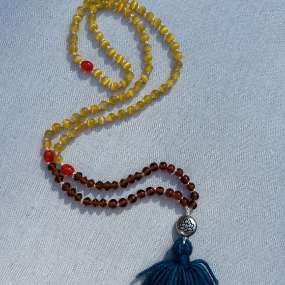 Solar Japa Mala 108 beads - Joy, Summer Affirmations - Picture 3 of 3